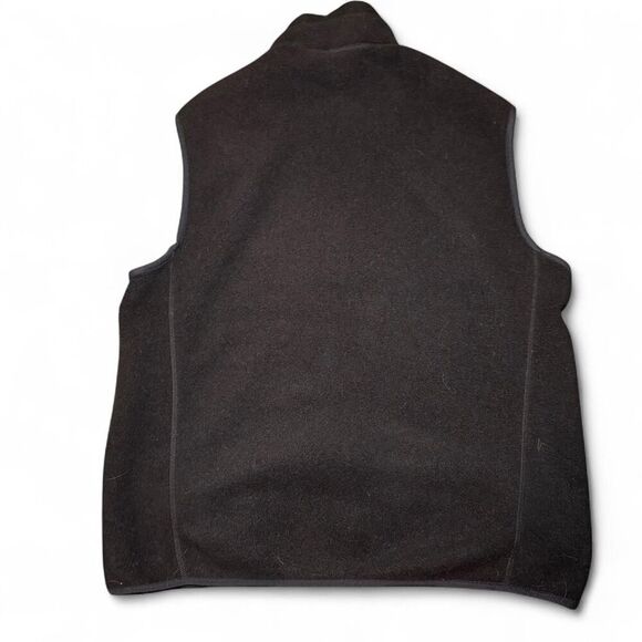 Patagonia Synchilla Black Fleece Vest Men’s Large – Outdoor Zip-Up Sleeveless - Picture 2 of 5